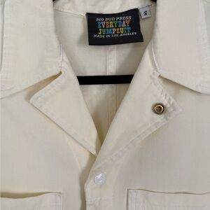 BIG BUD PRESS EVERYDAY JUMPSUIT - VINTAGE TEE OFF WHITE